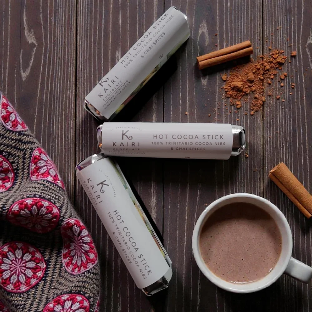 Kairi Chai Spiced Drinking Chocolate Sticks (Unsweetened